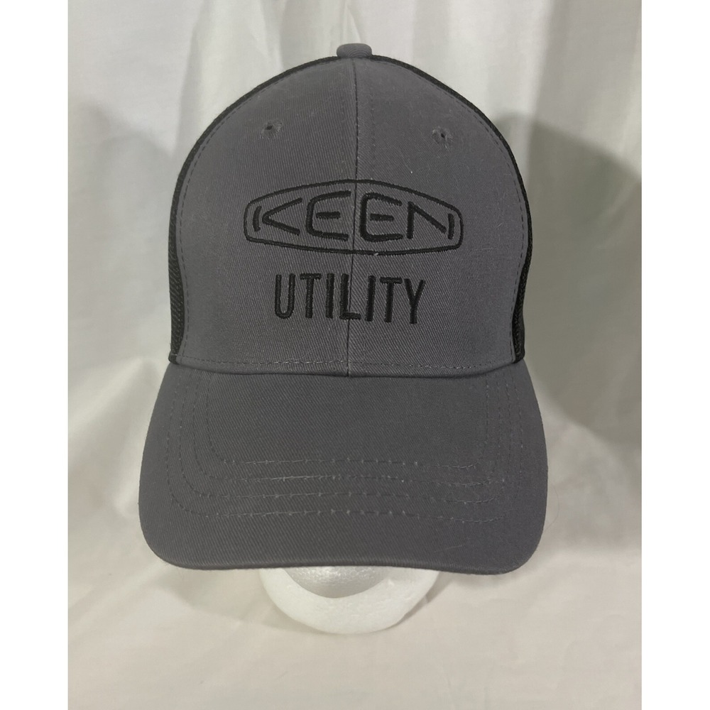 Mens KEEN UTILITY Hat Adjustable Black And Gray - Picture 2 of 8